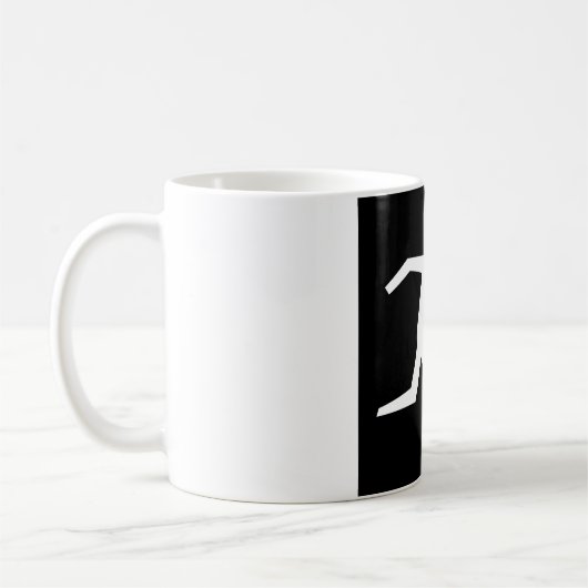 Squash-Player-Symbol Kaffeetasse (Links)