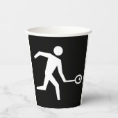 Squash-Player-Symbol Pappbecher (Vorderseite)