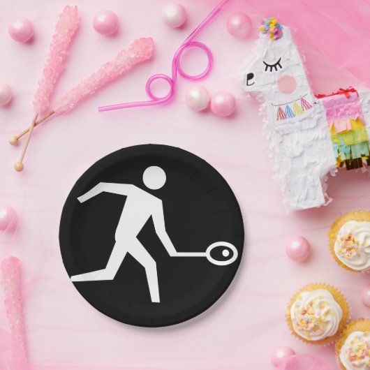 Squash-Player-Symbol Pappteller (Party)