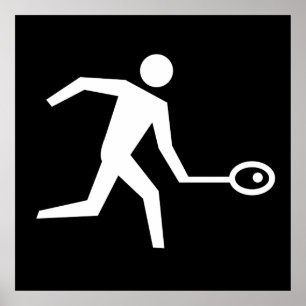 Squash-Player-Symbol Poster