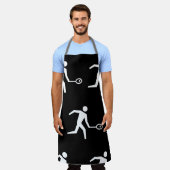 Squash-Player-Symbol Schürze (Getragen)