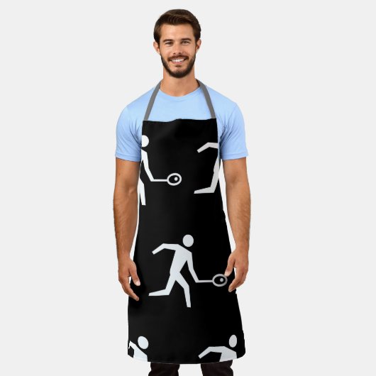 Squash-Player-Symbol Schürze (Getragen)