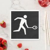 Squash-Player-Symbol Serviette (Beispiel)