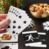 Squash-Player-Symbol Spielkarten