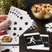 Squash-Player-Symbol Spielkarten (In Situ)