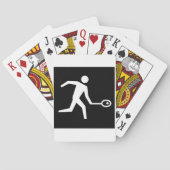 Squash-Player-Symbol Spielkarten (Rückseite)