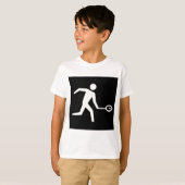 Squash-Player-Symbol T-Shirt (Vorne ganz)