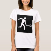 Squash-Player-Symbol T-Shirt (Vorderseite)
