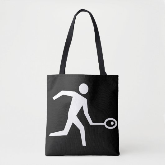 Squash-Player-Symbol Tasche (Vorderseite)