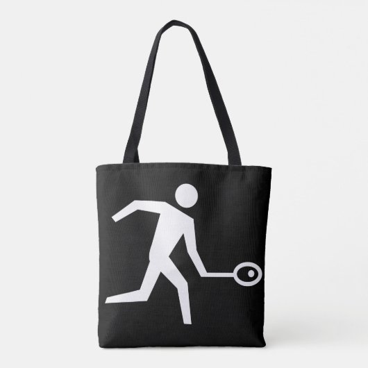 Squash-Player-Symbol Tasche (Rückseite)