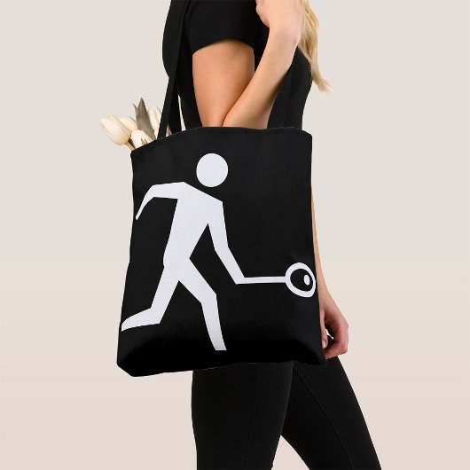 Squash-Player-Symbol Tasche