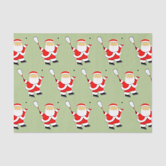 Squash Player Weihnachtsfeiertag Seidenpapier (Vorderseite)