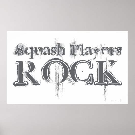 Squash Players Rock Poster (Vorne)