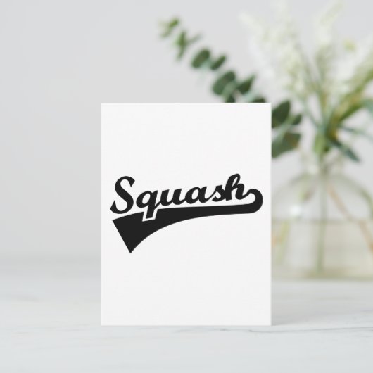 Squash Postkarte (Stehend Vorderseite)