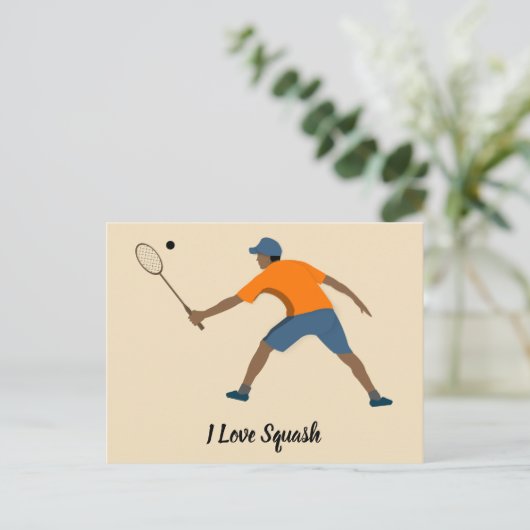 Squash Postkarte (Stehend Vorderseite)