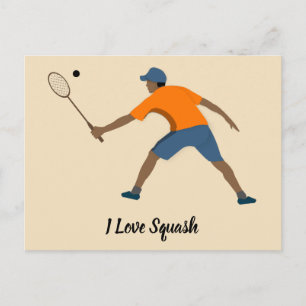 Squash Postkarte