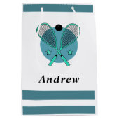 Squash Racquetball Rackets Spielercoach Kinder Nam Mittlere Geschenktüte (Vorderseite)