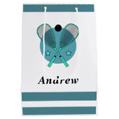 Squash Racquetball Rackets Spielercoach Kinder Nam Mittlere Geschenktüte (Rückseite)