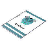 Squash Racquetball Rackets Spielercoach Kinder Nam Notizblock (Linke Seite)