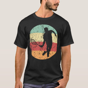 Squash Retro Squash Player Symbol Retro Farben T-Shirt