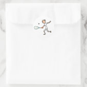 Squash Runder Aufkleber (Tasche)