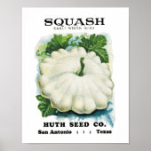Squash Seed Packet Label Poster (Vorne)