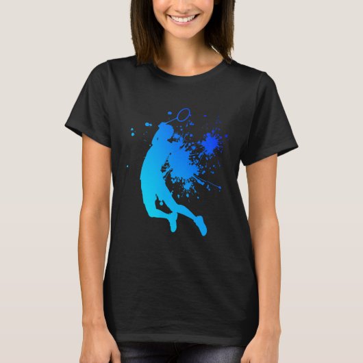 Squash Shuttle Damen Badminton Herren T-Shirt (Vorderseite)