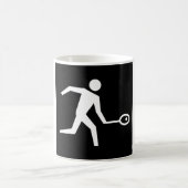 Squash-Spieler-Symbol Kaffeetasse (Mittel)