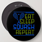 Squash spielerische Farben mit Schatten Button (Vorne & Hinten)