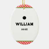 Squash Sport Collectible Keramik Ornament (Hinten)