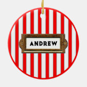 Squash Sport Collectible Keramikornament (Hinten)