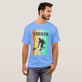 Squash Sport Design Mädchen Junge T-Shirt (Vorne ganz)