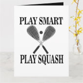 Squash Sport Player Geburtstag Karte (Gelbe Blume)