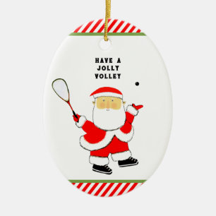 Squash-Sport-Sammelobjekt Keramik Ornament