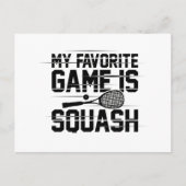 Squash Sport | Squash Player Squasher Geschenkidee Postkarte (Vorderseite)