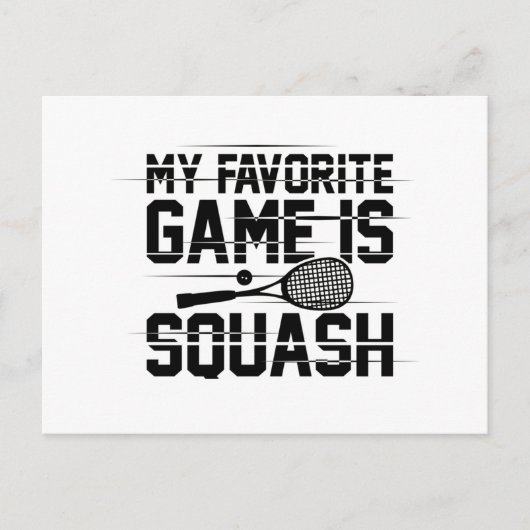 Squash Sport | Squash Player Squasher Geschenkidee Postkarte (Vorderseite)