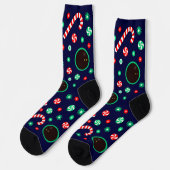Squash-Sport Weihnachten Socken (Linkes Detail)