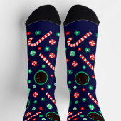 Squash-Sport Weihnachten Socken (Oben)
