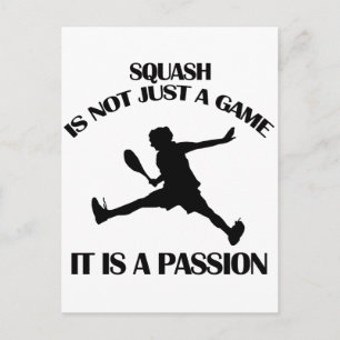 Squash-Sportdesigns Postkarte