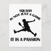Squash-Sportdesigns Postkarte (Vorderseite)