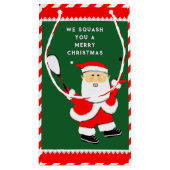 Squash Sports Christmas Kleine Geschenktüte (Rückseite)