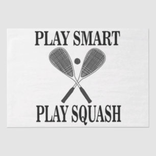 Squash Sports Player Geburtstag Seidenpapier