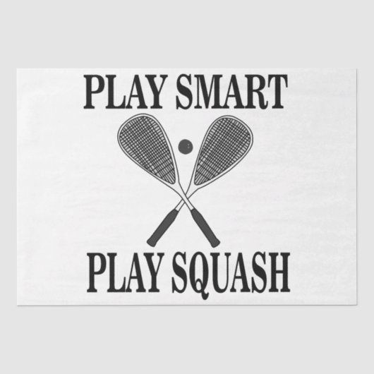 Squash Sports Player Geburtstag Seidenpapier (Vorderseite)