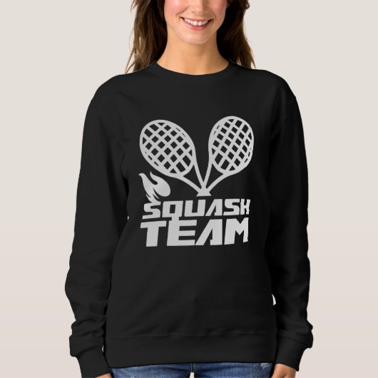 Squash Team Player Racket Coach Sweatshirt (Vorderseite)