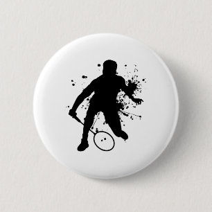 Squash Women's Badminton Player for Men Button