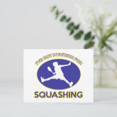 Squashdesign Postkarte (Stehend Vorderseite)