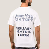 SquashMatrix.com T-Shirt (Rückseite)