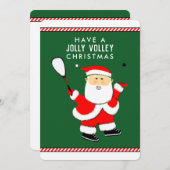 Squashplayer Christmas Feiertagskarte (Vorne/Hinten)