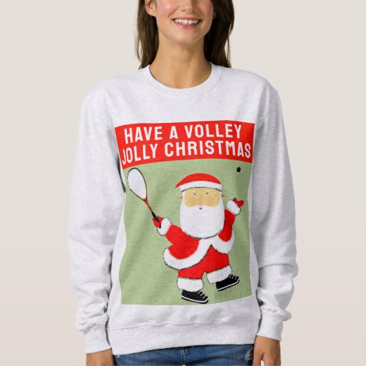 Squashplayer Christmas Sweatshirt (Vorderseite)