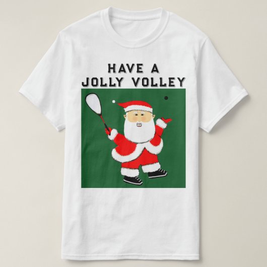 Squashplayer Christmas T-Shirt (Design vorne)